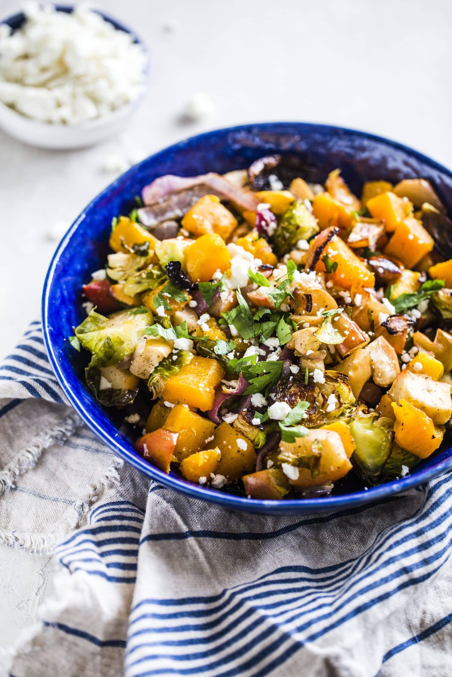 warm autumn roasted vegetable salad I howsweeteats.com