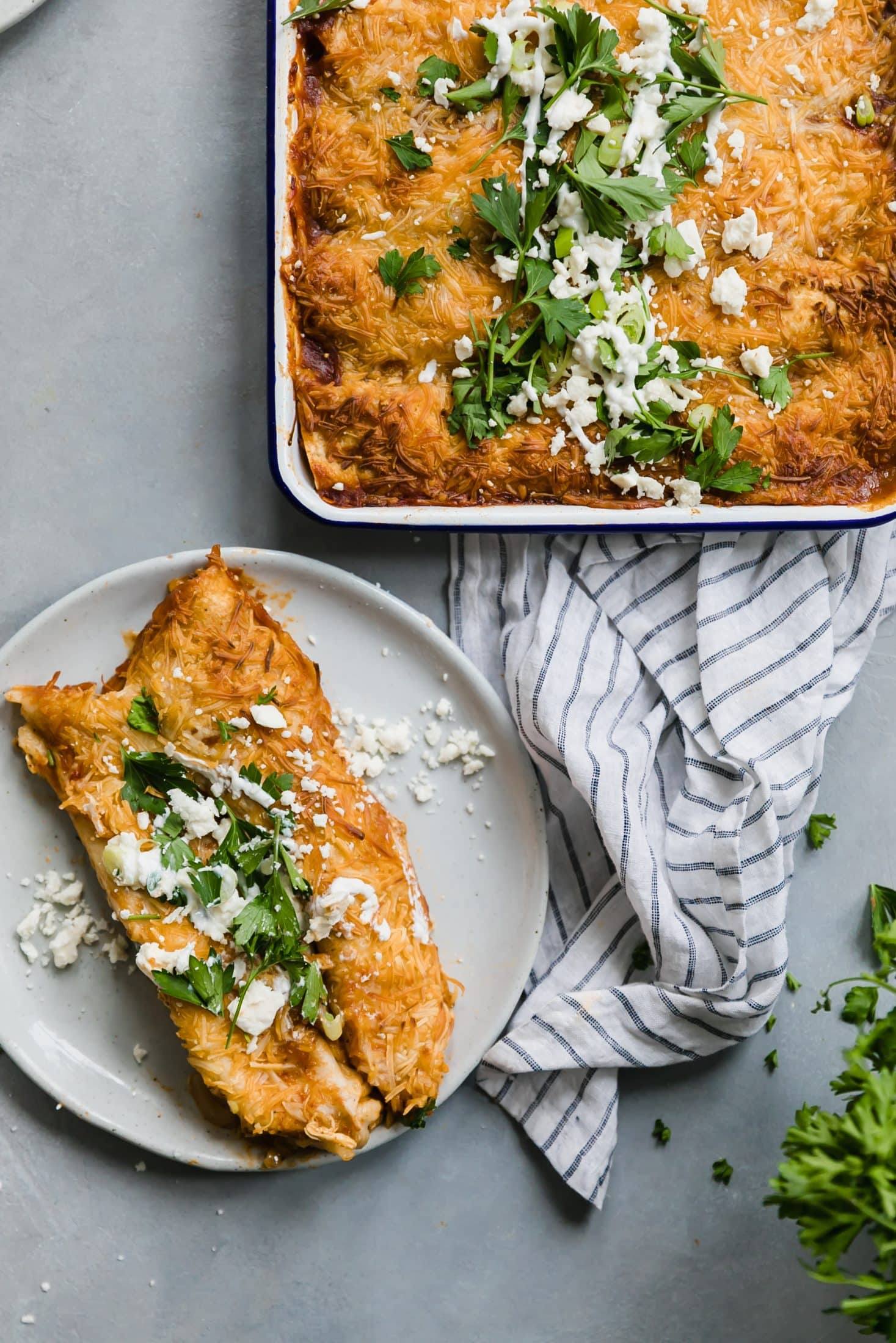 BBQ chicken enchiladas I howsweeteats.com #chicken #enchiladas #bbq