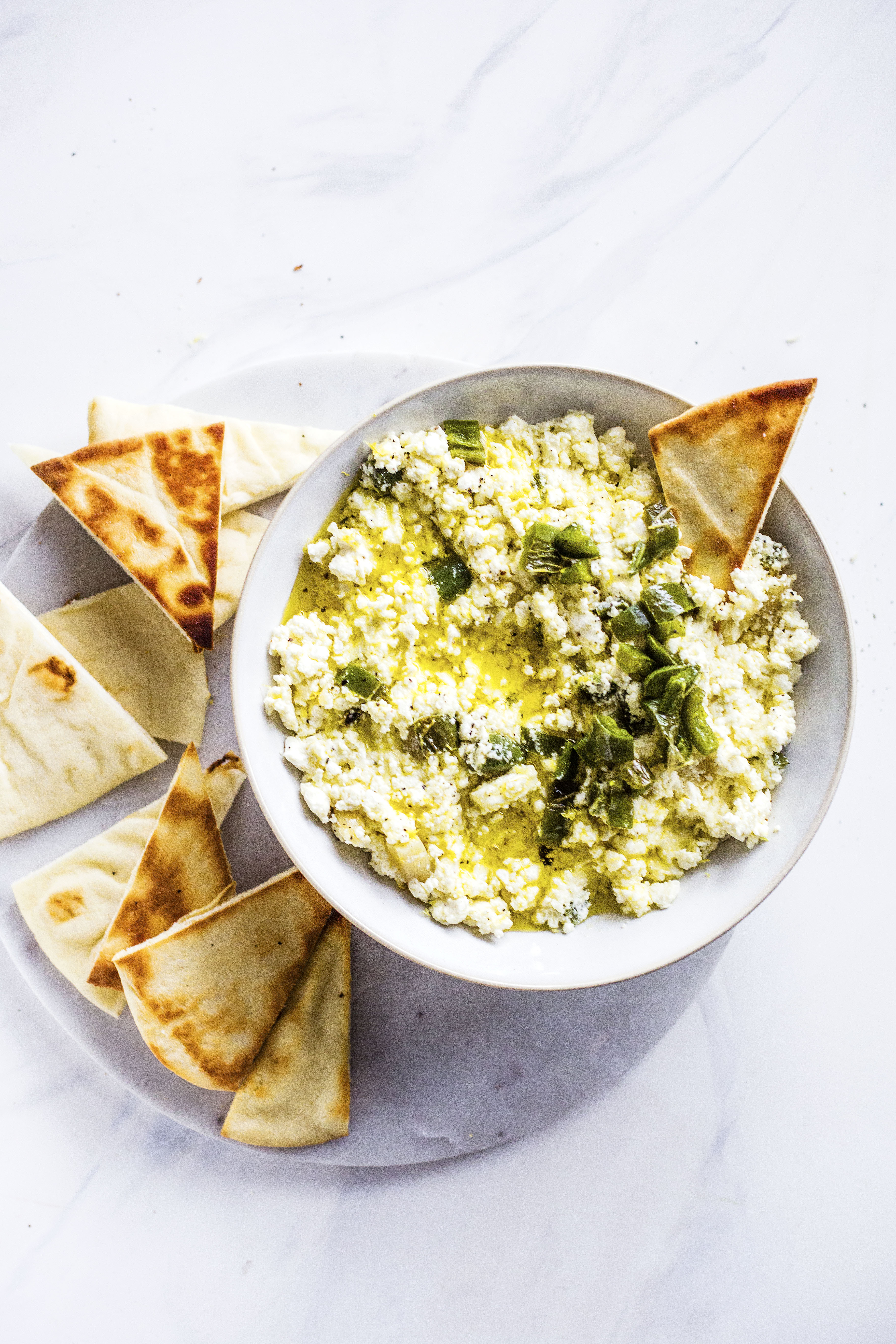 creamy feta dip (aka, crazy feta!) I howsweeteats.com #feta #dip #appetizer #recipes #cheese