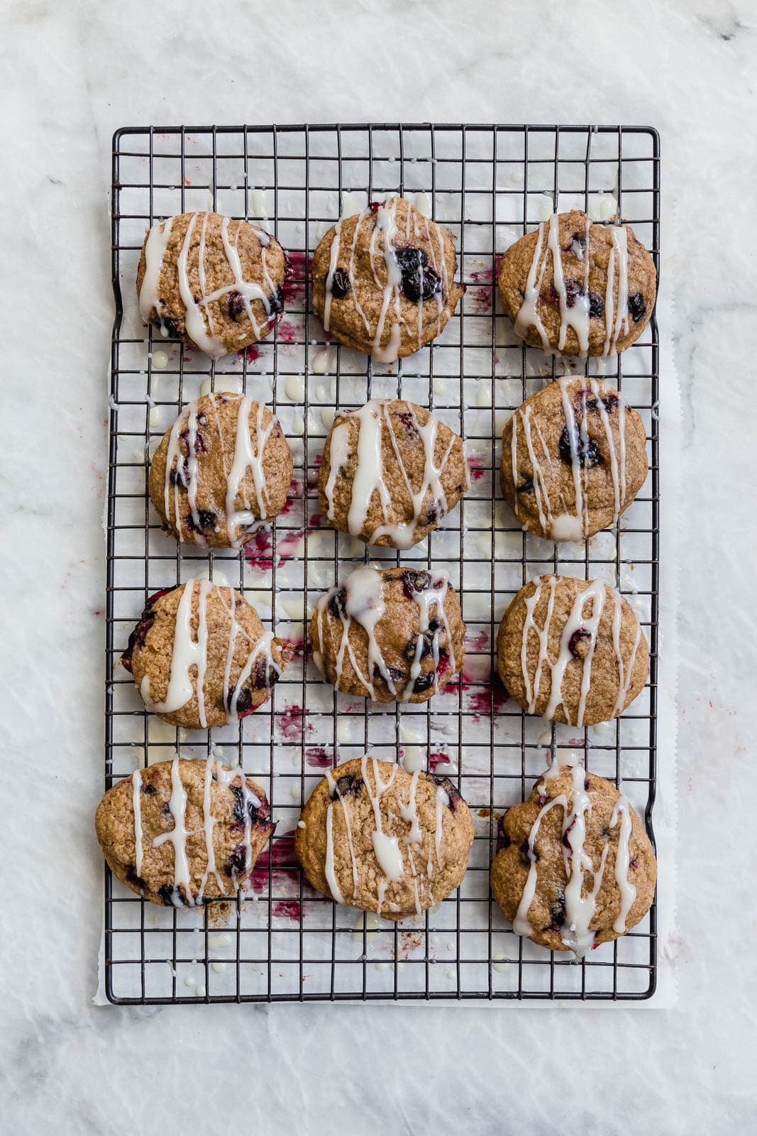 brown sugar blueberry cookies I howsweeteats.com