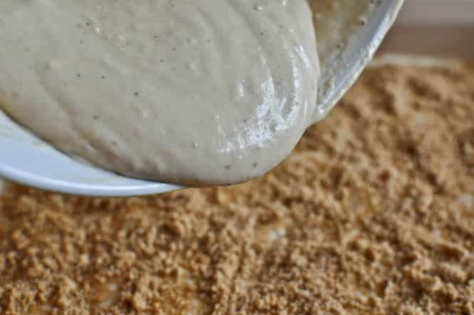 Eggnog Breakfast Crumble Crunch Cake I howsweeteats.com Eggnog Breakfast Crumble Crunch Cake I howsweeteats.com