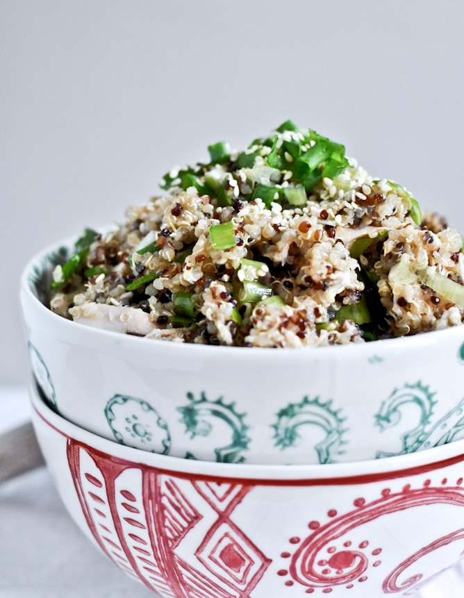 Toasted Sesame Quinoa with Chicken I howsweeteats.com Toasted Sesame Quinoa with Chicken I howsweeteats.com