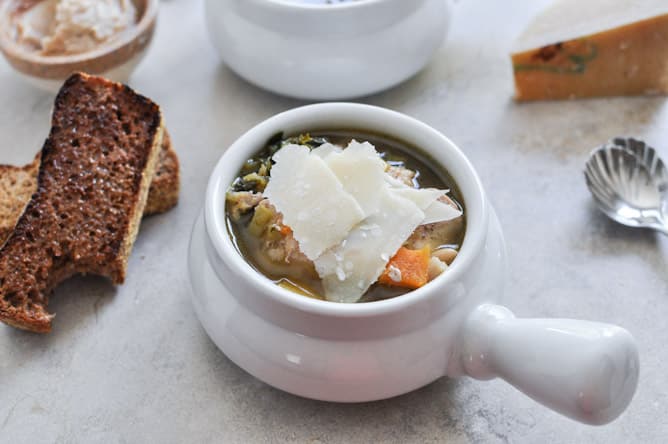 Healthy Harvest Chicken Soup I howsweeteats.com