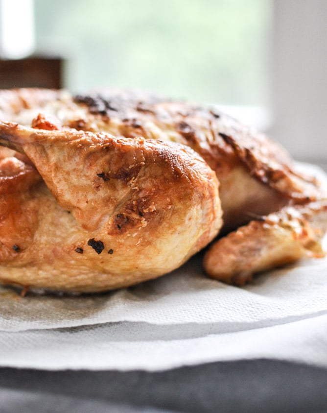 Goat Cheese Roasted Chicken I howsweeteats.com