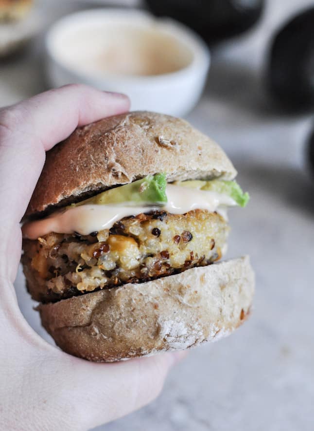 Crispy Quinoa Sliders I howsweeteats.com