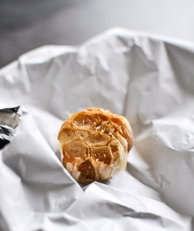 Smoky Sweet Potato Burgers with Roasted Garlic Cream and Avocado I howsweeteats.com