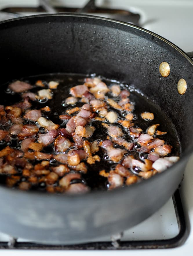 Apple Bacon Stuffed Sweet Potatoes I howsweeteats.com