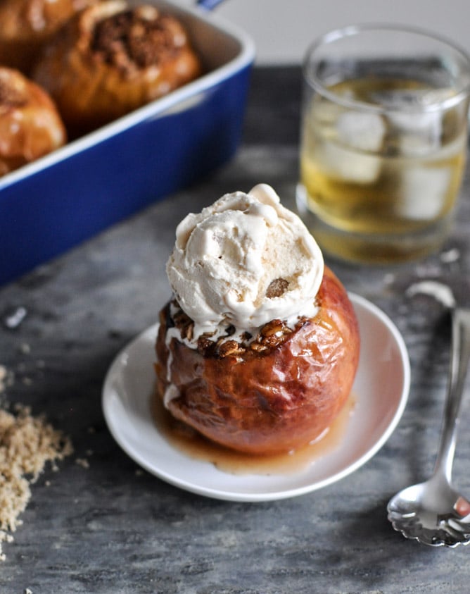 Bourbon Baked Apples I howsweeteats.com