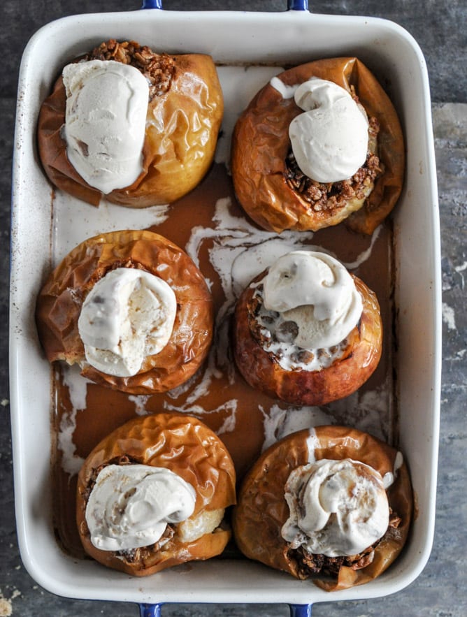 Bourbon Baked Apples I howsweeteats.com
