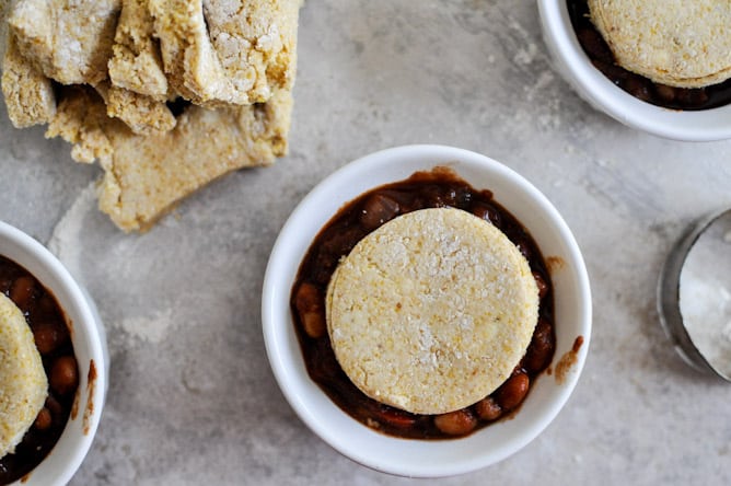 Three Bean Chili Pot Pies I howsweeteats.com