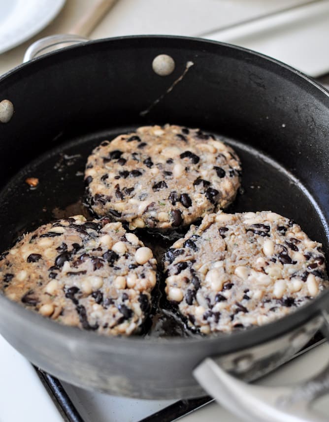 Double Bean Burger Patty Melts I howsweeteats.com