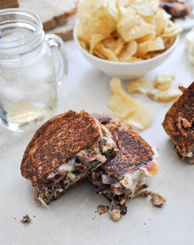 Double Bean Burger Patty Melts I howsweeteats.com