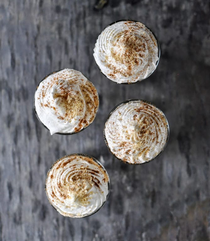 No-Bake Sweet Potato Cheesecakes I howsweeteats.com