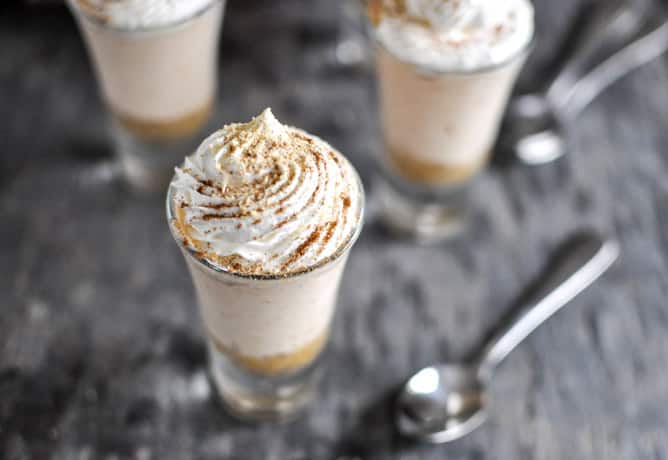 No-Bake Sweet Potato Cheesecakes I howsweeteats.com