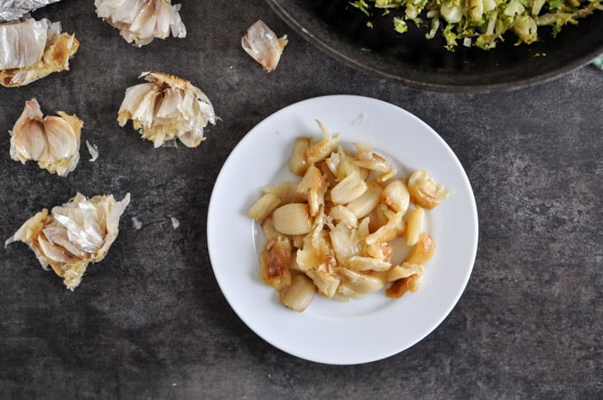 Parmesan Brussels Sprouts Crostini I howsweeteats.com