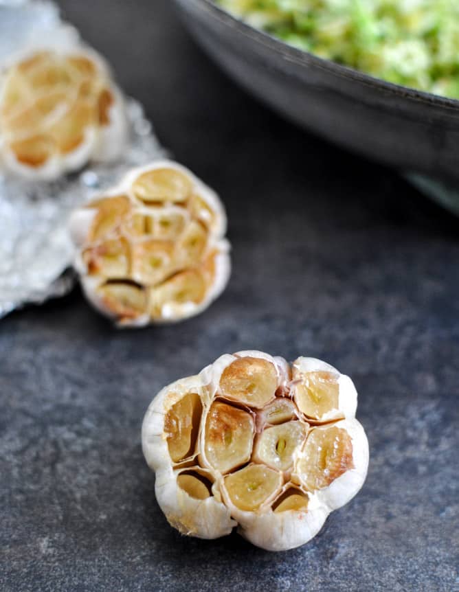Parmesan Brussels Sprouts Crostini I howsweeteats.com