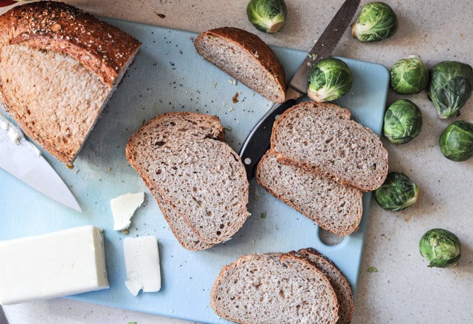 Balsamic Brussels Sprouts Grilled Cheese I howsweeteats.com