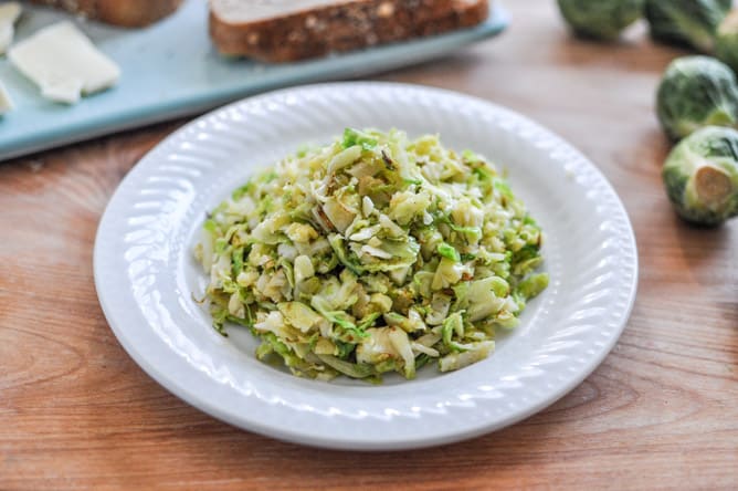 Balsamic Brussels Sprouts Grilled Cheese I howsweeteats.com