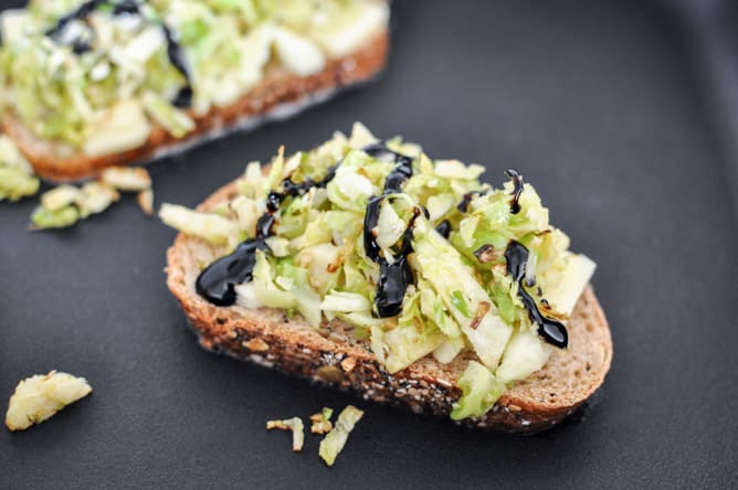 Balsamic Brussels Sprouts Grilled Cheese I howsweeteats.com