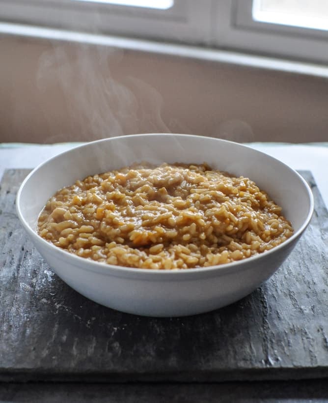 Roasted Sweet Potato Risotto I howsweeteats.com