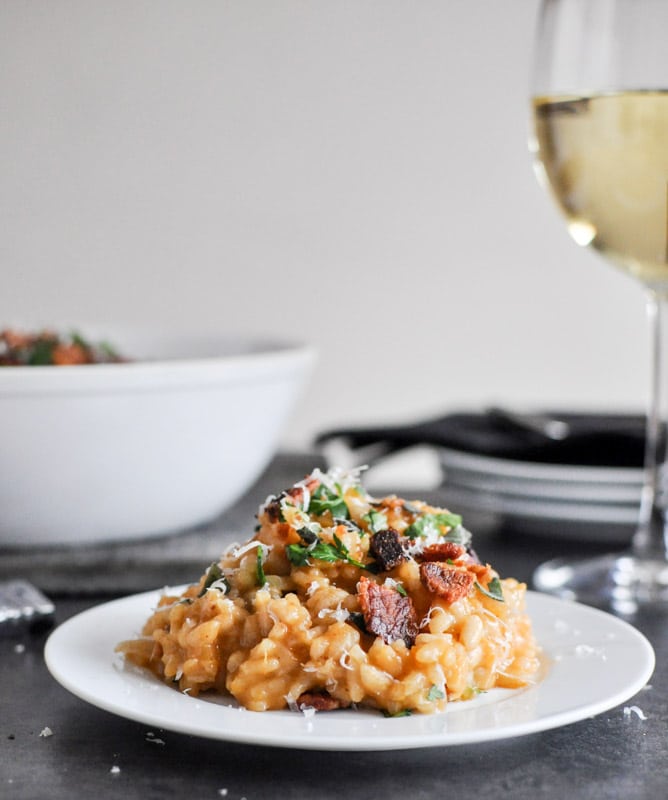 Roasted Sweet Potato Risotto I howsweeteats.com
