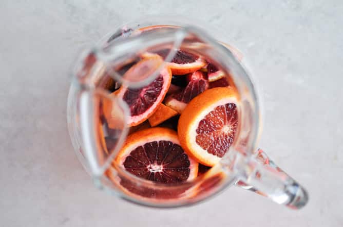 Blood Orange Sangria I howsweeteats.com
