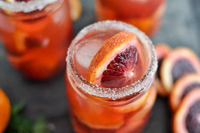 Blood Orange Sangria I howsweeteats.com