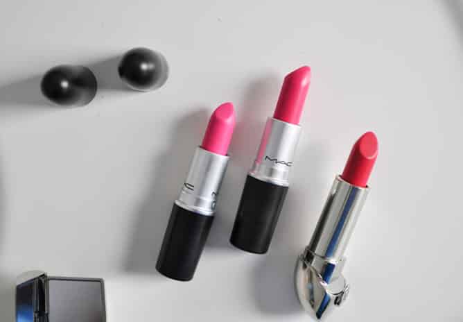 MAC candy yum yum, MAC pink pigeon, guerlain I howsweeteats.com