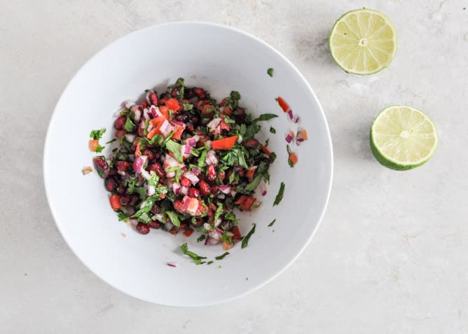 Toasted Coconut Tilapia with Pomegranate Salsa I howsweeteats.com