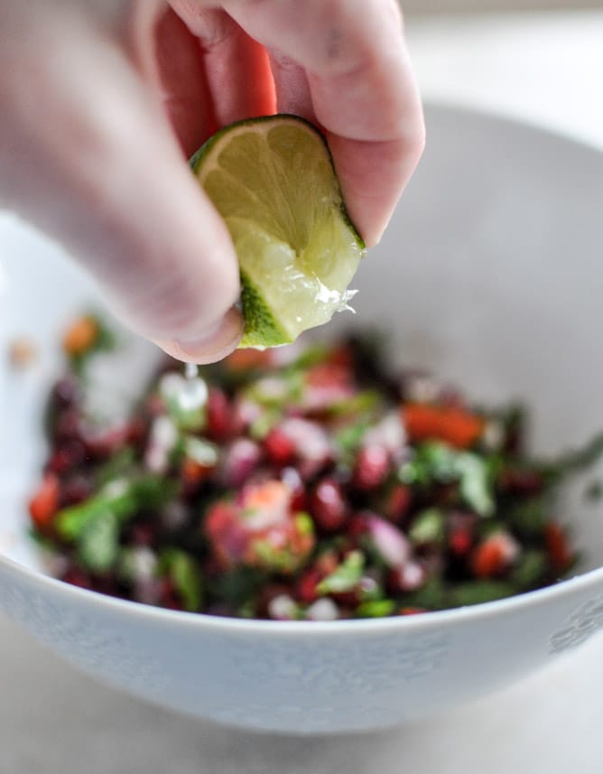 Toasted Coconut Tilapia with Pomegranate Salsa I howsweeteats.com
