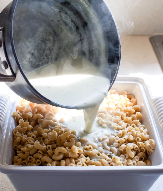 Blue Cheese Mac and Cheese I howsweeteats.com