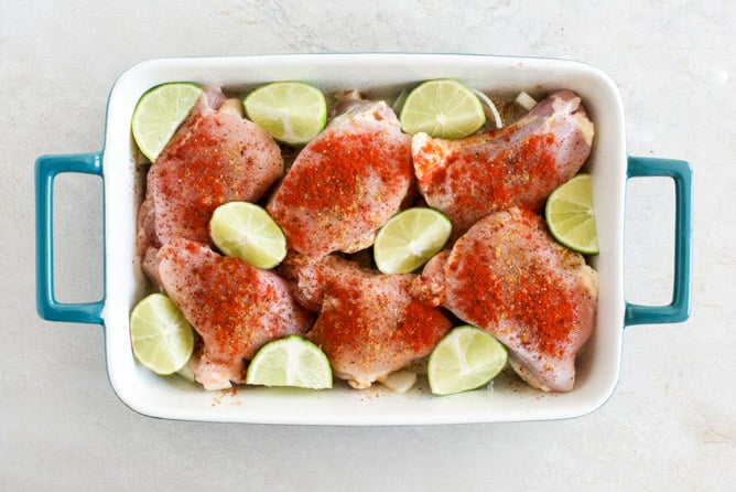 Smoky Roasted Chicken Tacos with Spicy Goat Cheese Queso I howsweeteats.com