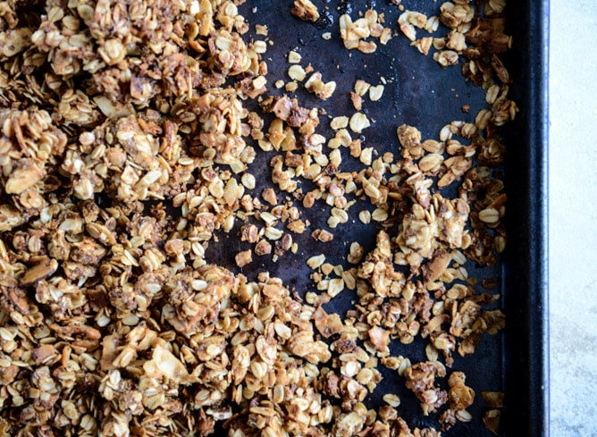 Coconut Butter Granola I howsweeteats.com