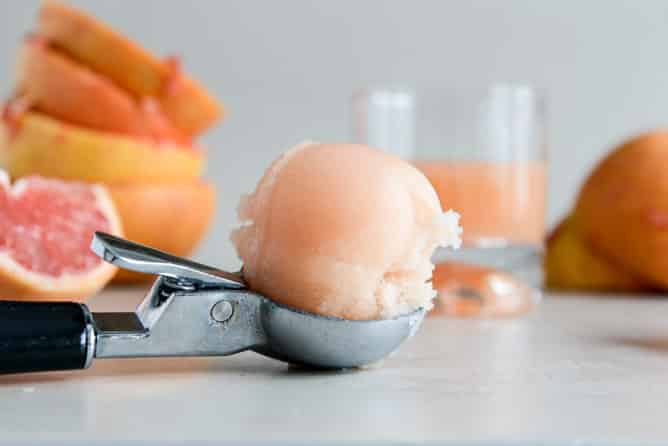 Grapefruit Sorbet I howsweeteats.com