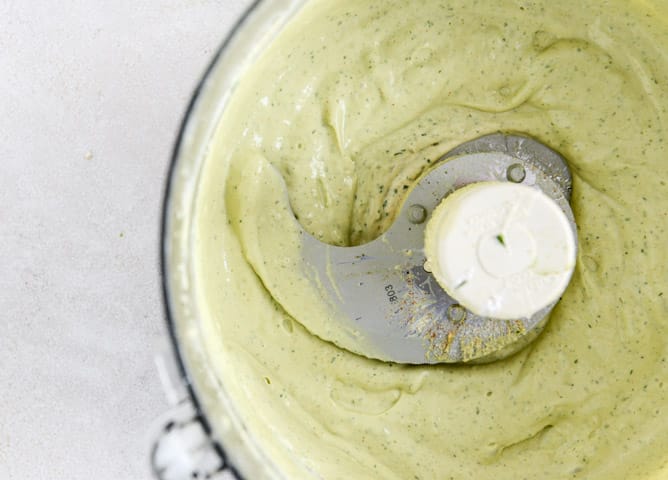 Cheesy Double Bean Quesadillas with Homemade Avocado Ranch I howsweeteats.com