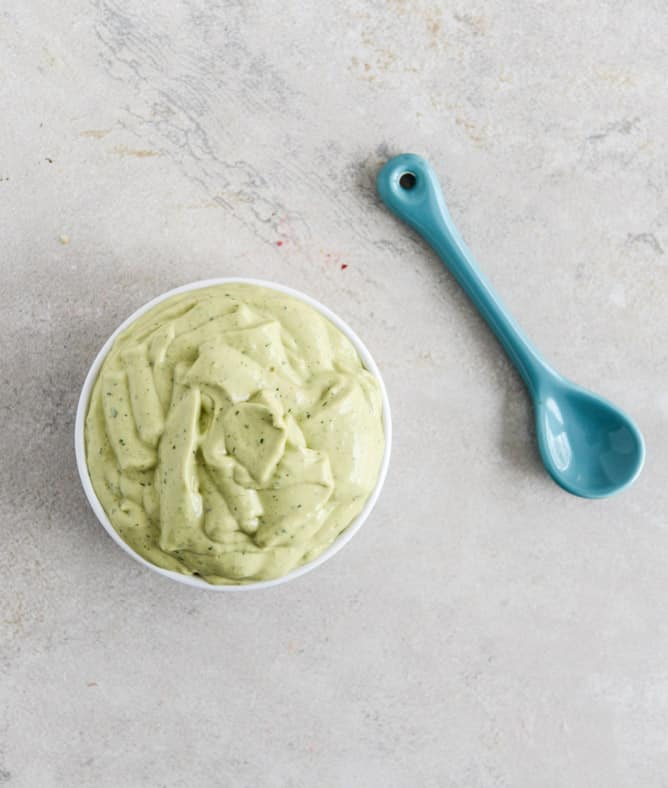 Cheesy Double Bean Quesadillas with Homemade Avocado Ranch I howsweeteats.com