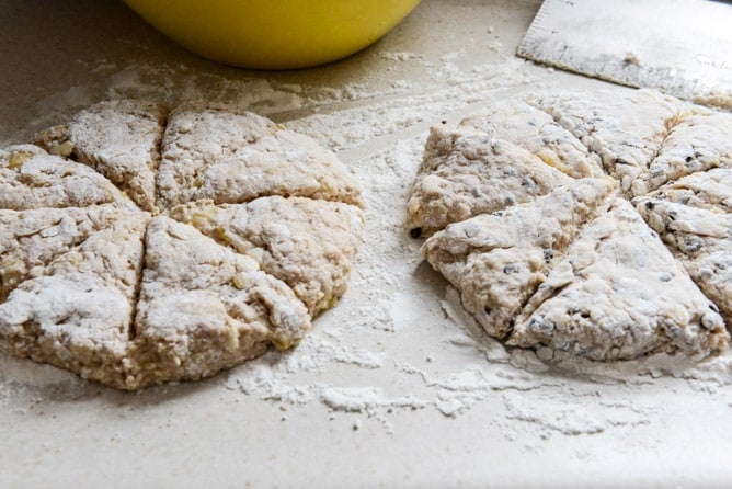 Banana Bread Scones I howsweeteats.com