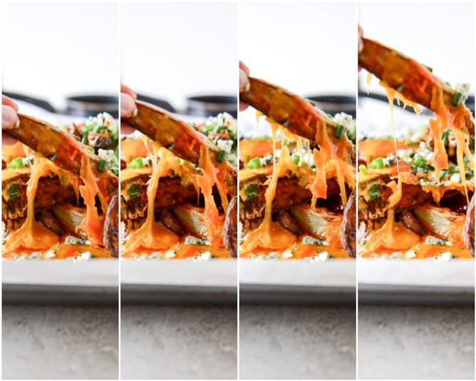 Crispy Buffalo Oven Fries I howsweeteats.com