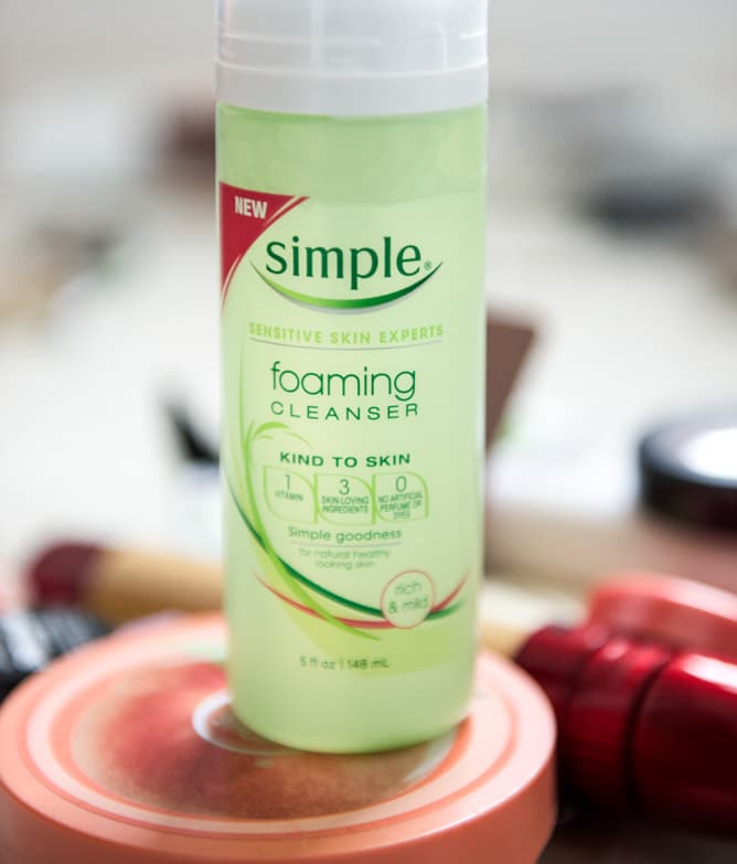 Simple Foaming Cleanser I howsweeteats.com
