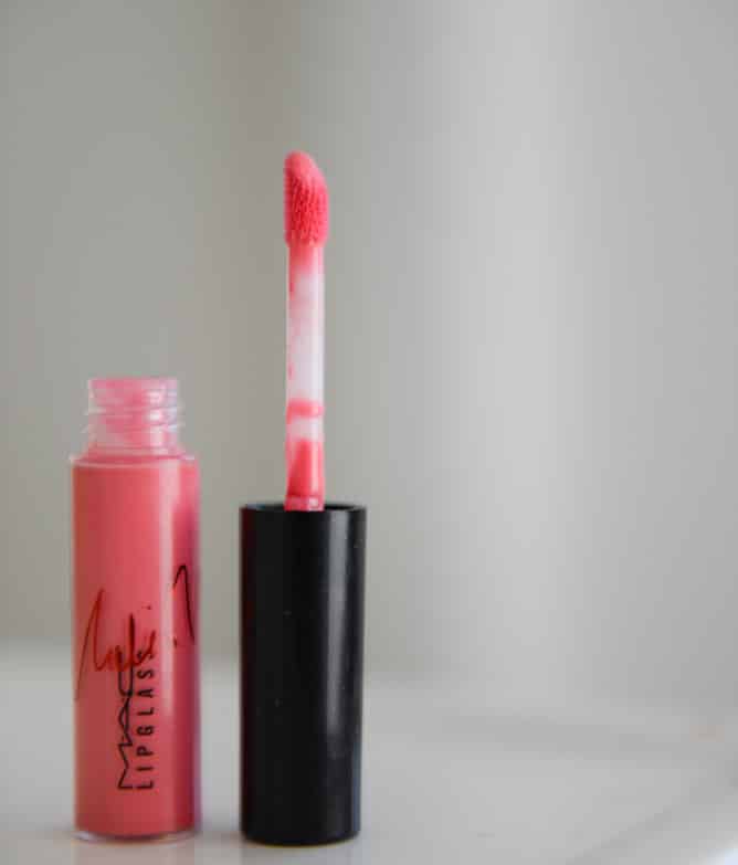 MAC Lipglass in Nicki I howsweeteats.com