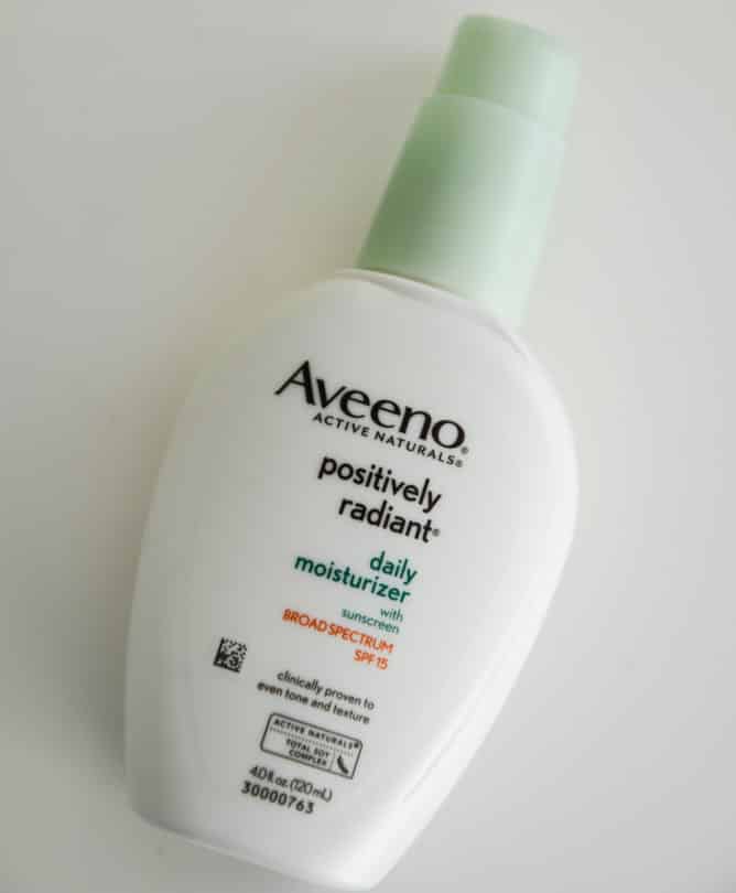 Aveeno Positively Radiant Moisturizer I howsweeteats.com