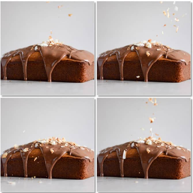 Spiked Almond Joy Poundcake I howsweeteats.com