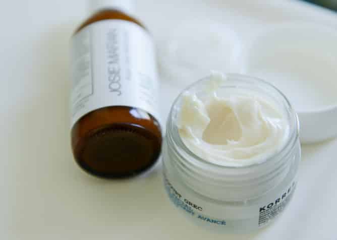Josie Maran Daily Moisturizer and Korres Greek Yogurt Facial I howsweeteats.com