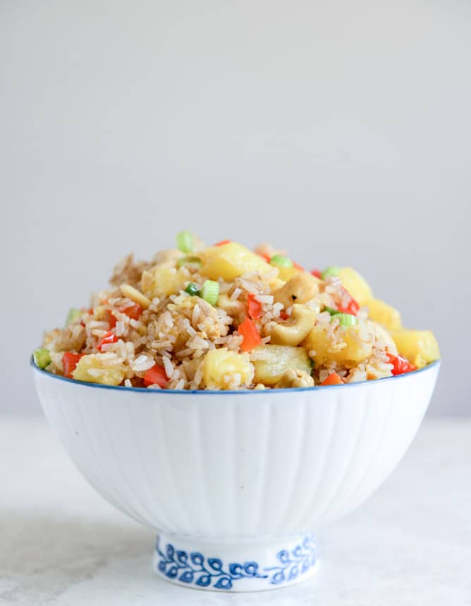 Pineapple Cashew Fried Rice I howsweeteats.com