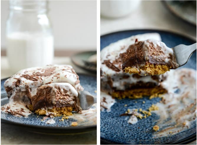 Chocolate Peanut Butter Truffle Pie I howsweeteats.com