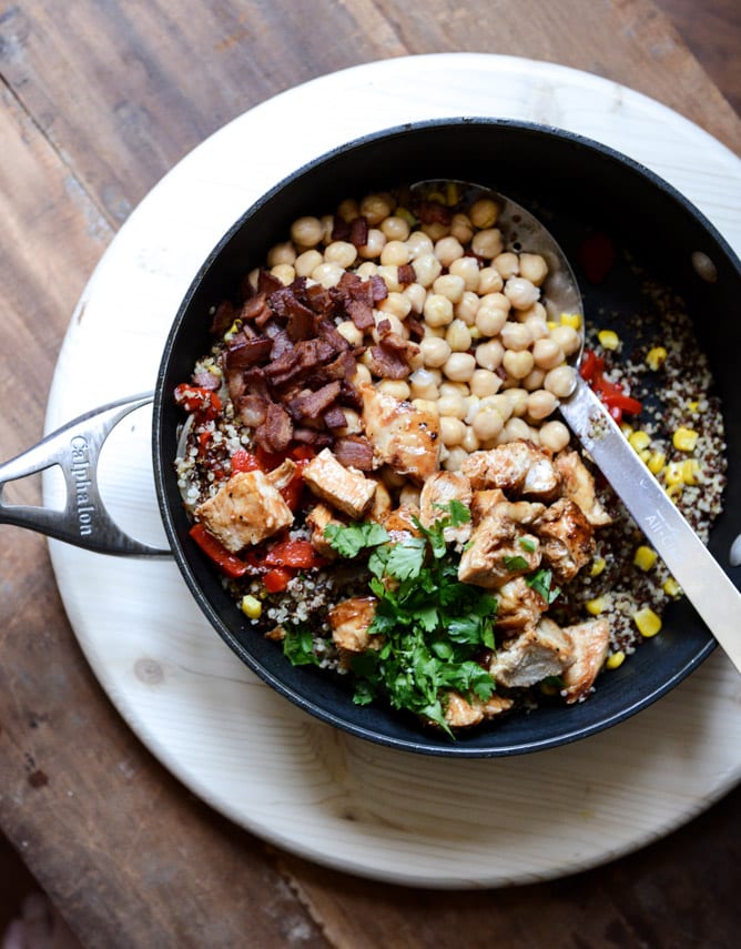 Summer BBQ Quinoa Salad I howsweeteats.com