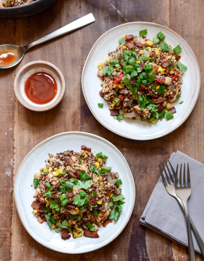 Summer BBQ Quinoa Salad I howsweeteats.com