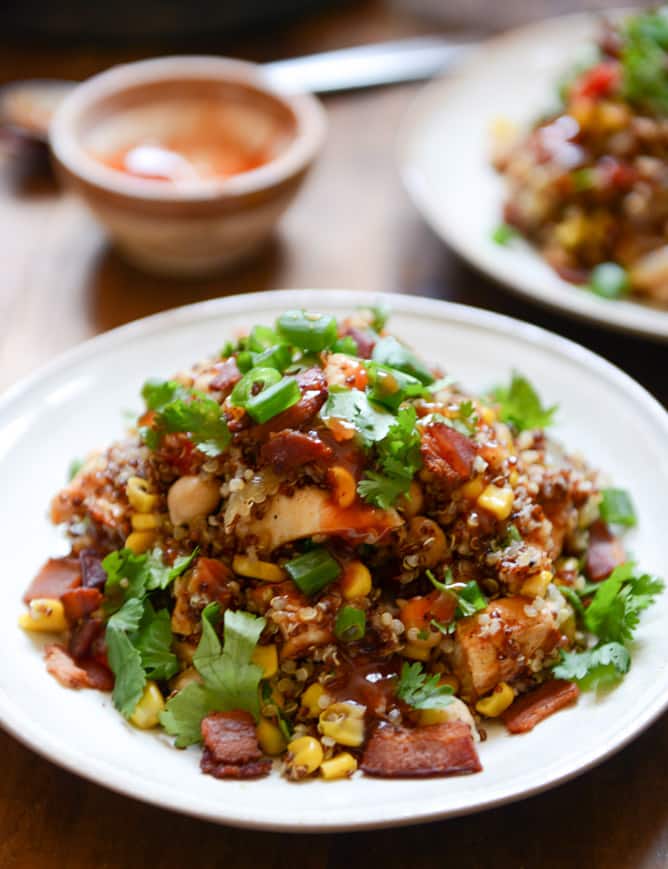 Summer BBQ Quinoa Salad I howsweeteats.com