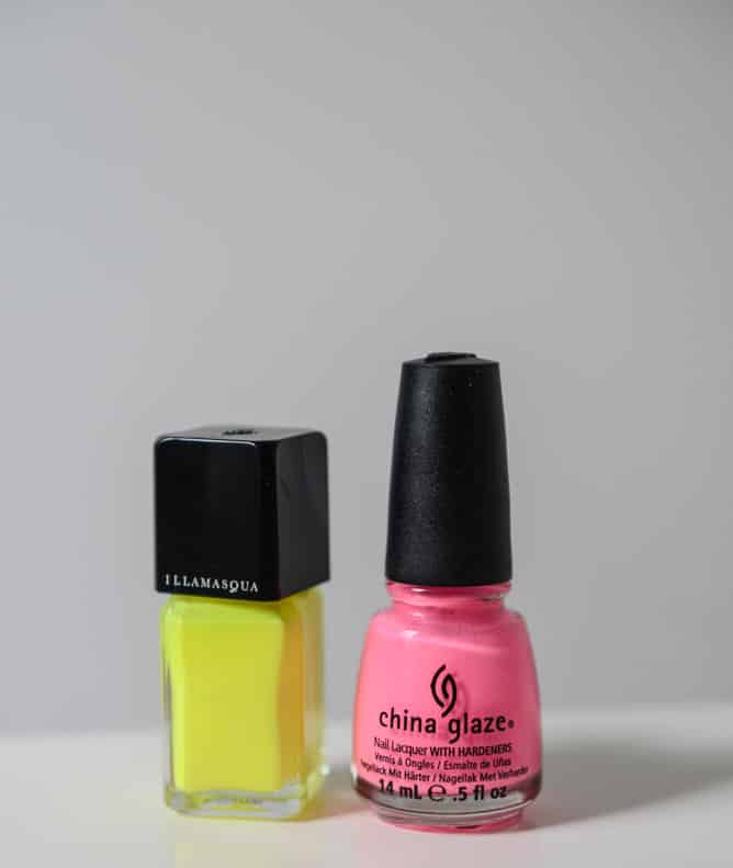 Illamasqua Rave and China Glaze Shocking Pink I howsweeteats.com