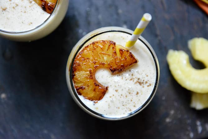 Caramelized Pineapple Lassi I howsweeteats.com